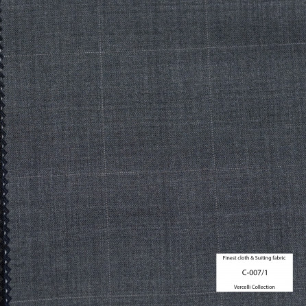 C007/1 Vercelli VIII - 95% Wool - Xám sẫm Caro